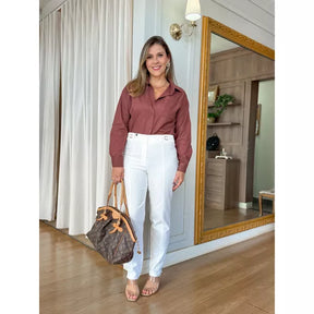 CAMISA MARI - MARROM