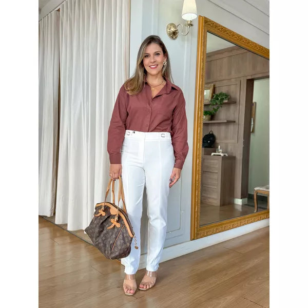 CAMISA MARI - MARROM