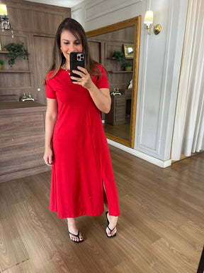 Vestido Fenda – Moderno, Leve e Super Versátil (COMPRE 1 LEVE 2) (+BOLSA DE BRINDE)