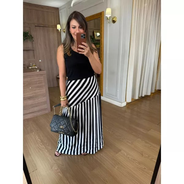 CONJUNTO REGATA E SAIA MALHA IBIZA