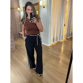 CALÇA ESPORTE LISTRADA