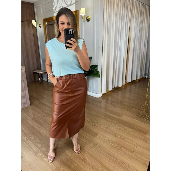 SAIA COURO ECO MIDI IZA