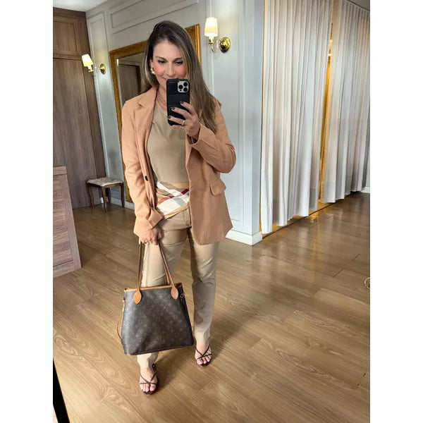 CASACO MONICA LÃ BATIDA - CARAMELO