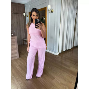 CALÇA VISCO COM FENDA