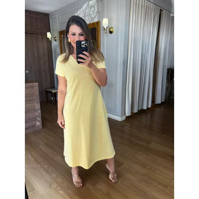 Vestido Linda Manga Curta - COMPRE 1 LEVE 5